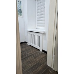 Ecran decorativ alb pentru calorifer  V-19