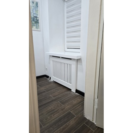 Ecran decorativ alb pentru calorifer  V-19