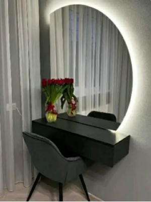 Радиусное зеркало с подсветкой   V-8