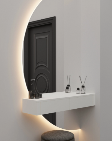 Декоративное зеркало на стену прихожей V-19